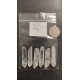 Double Terminated Quartz Points 6 pcs (Set 11, 42g)