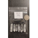 Double Terminated Quartz Points 6 pcs (Set 12, 32g)