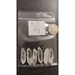 Double Terminated Quartz Points 6 pcs (Set 17, 32g)