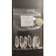 Double Terminated Quartz Points 6 pcs (Set 17, 32g)