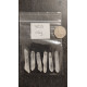 Double Terminated Quartz Points 6 pcs (Set 18, 26g)