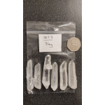 Double Terminated Quartz Points 6 pcs (Set 03, 74g)