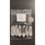 Double Terminated Quartz Points 6 pcs (Set 04, 72g)