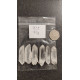 Double Terminated Quartz Points 6 pcs (Set 04, 72g)