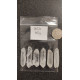 Double Terminated Quartz Points 6 pcs (Set 06, 60g)