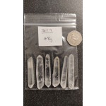 Double Terminated Quartz Points 6 pcs (Set 09, 48g)